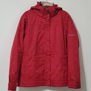 Columbia Omni Shield 3-in-1  Hooded Jacket Red Womens Large